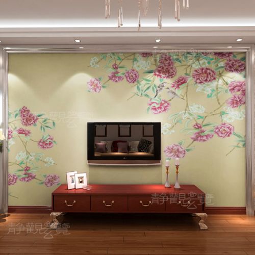 Poster mural géant moderne chinois - papier peint en soie Ref 2461126