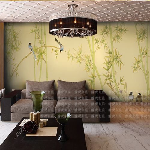 Poster mural géant moderne chinois - papier peint en soie Ref 2461128