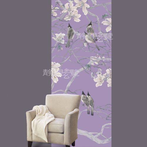 Poster mural géant moderne chinois - papier peint en soie Ref 2461152