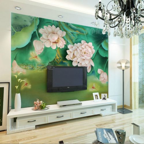 Poster mural géant moderne chinois - papier peint en soie Ref 2461157