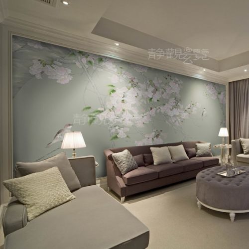 Poster mural géant moderne chinois - papier peint en soie Ref 2461194