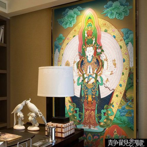 Poster mural géant moderne chinois - papier peint en soie Ref 2461198