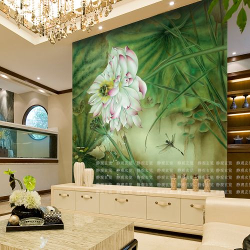 Poster mural géant moderne chinois - papier peint en soie Ref 2461211
