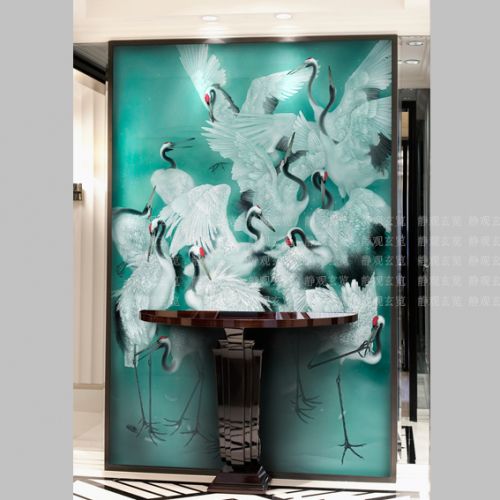 Poster mural géant moderne chinois - papier peint en soie Ref 2461227