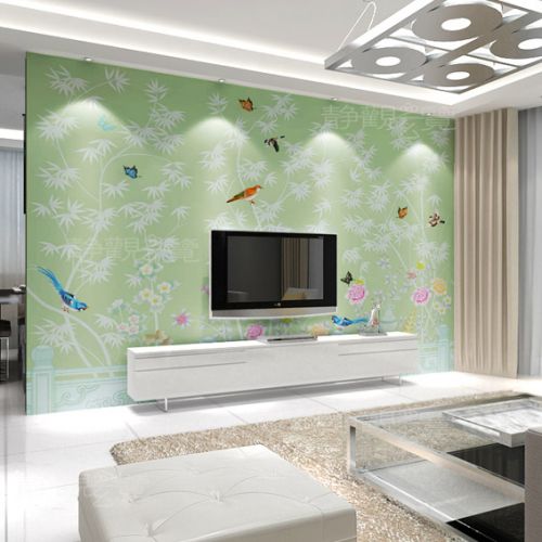 Poster mural géant moderne chinois - papier peint en soie Ref 2461235