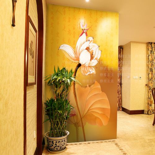 Poster mural géant moderne chinois - papier peint en soie Ref 2461238