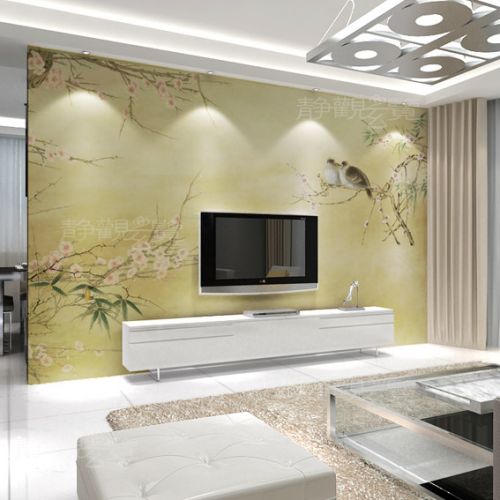 Poster mural géant moderne chinois - papier peint en soie Ref 2461270
