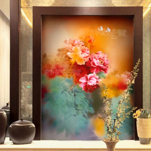 Poster mural géant moderne chinois - papier peint en soie Ref 2461272