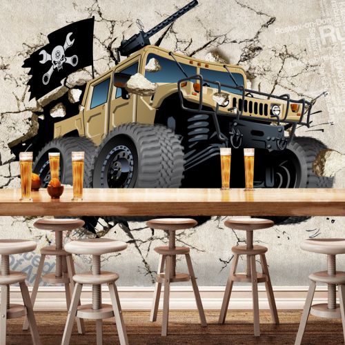 Poster mural géant nostalgie rétro - Ref 2461543