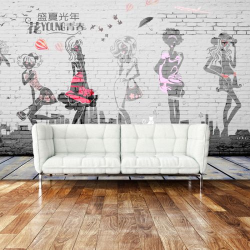 Poster mural géant nostalgie rétro - Ref 2461574