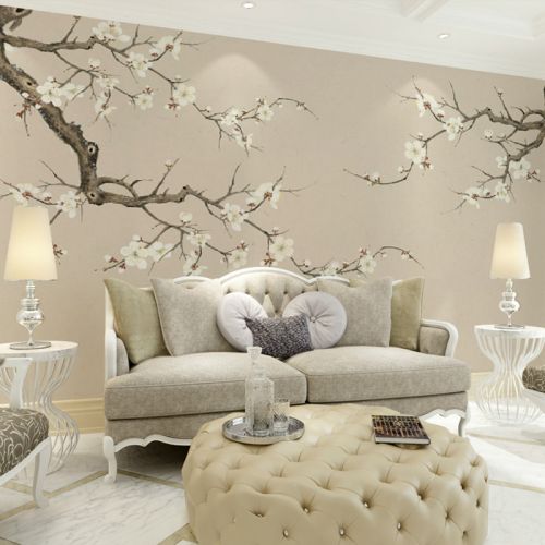 Poster mural géant OUBOYA moderne chinois - papier peint en soie Ref 2461836