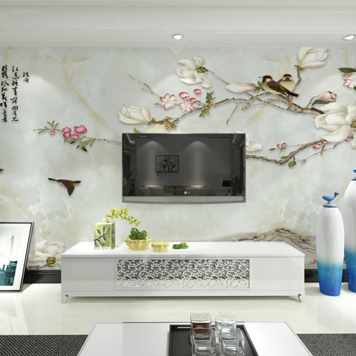 Poster mural géant OUBOYA moderne chinois - papier peint en soie Ref 2461874