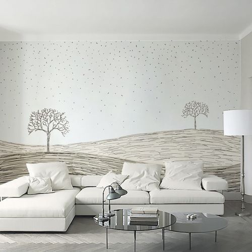 Poster mural géant OUBOYA simple moderne - papier peint en soie Ref 2461875