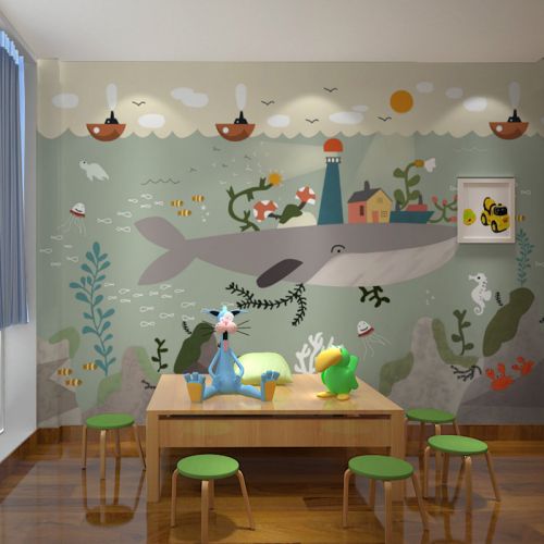 Poster mural géant OUBOYA simple - papier peint en soie Ref 2461882