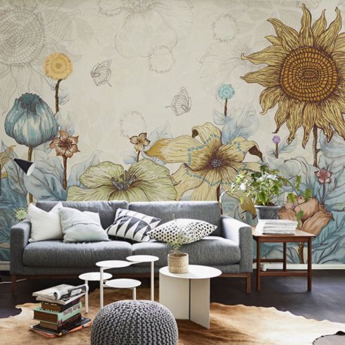 Poster mural géant OUBOYA campagne - papier peint en soie Ref 2461891
