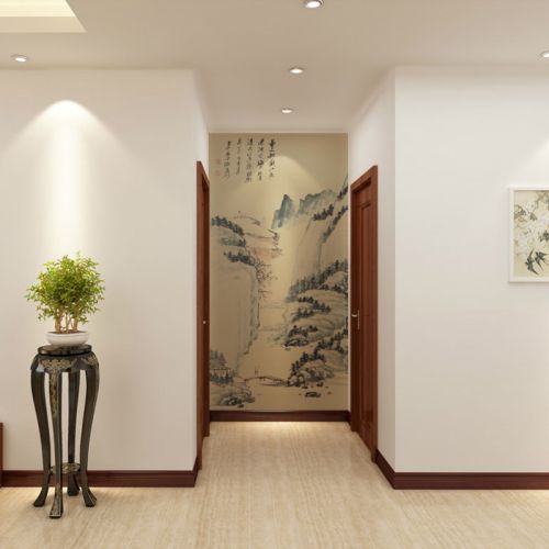Poster mural géant OUBOYA moderne chinois - papier peint en soie Ref 2461892