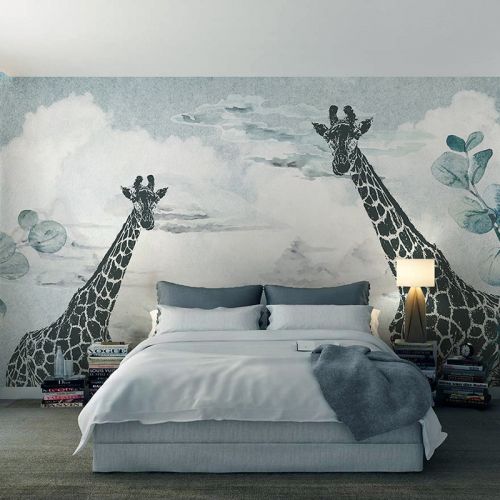 Poster mural géant OUBOYA simple moderne - papier peint en soie Ref 2461897