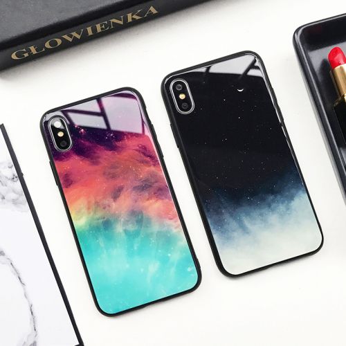 Protection téléphone mobile X-IT - Apple Mobile Shell 6/7/8 X Coque en verre Moon Star Ref 3197104
