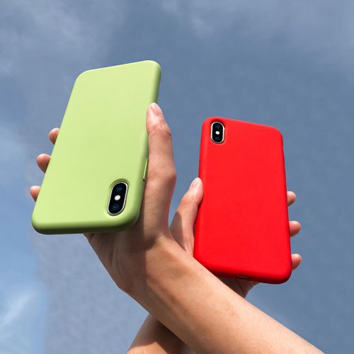 Protection téléphone mobile X-IT - iphone Xs coque de silicone liquide max Ref 3197847