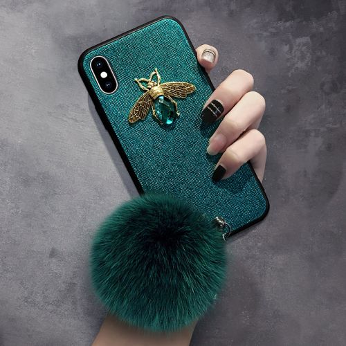 Protection téléphone mobile - Apple 7/8 X coque de forage d abeille boule cheveux Ref 3198190