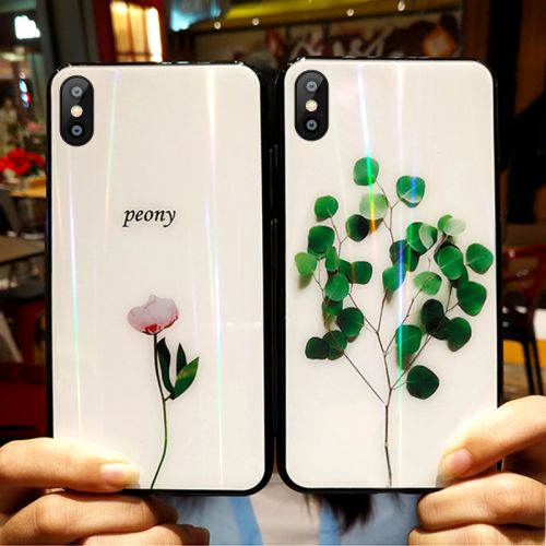 Protection téléphone mobile EARISE - Apple x-feuille fleur Ref 3198373