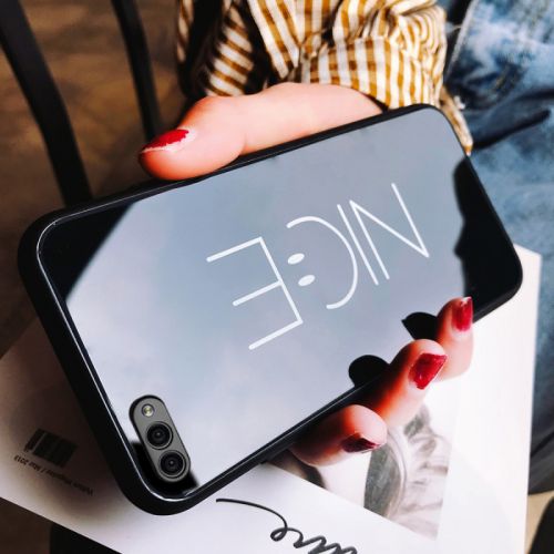 Protection téléphone mobile CONNER - coque de verre rouge net Huawei nova2s pour telephone trempe gloire V10 ensembles d hommes et femmes gens sociaux doux Ref 3198374