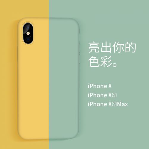 Protection téléphone portable - Apple x telephone coque iphone officiel 8x nouveau silicone liquide tout-inclus anti-goutte ipone ultra-mince Ref 3195070