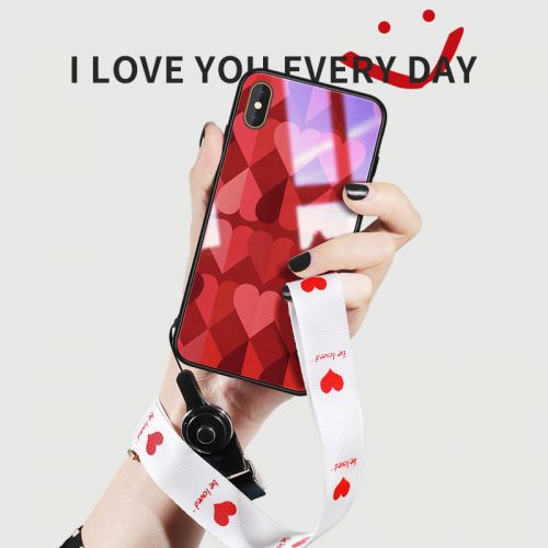 Protection téléphone portable VPOWER - Apple x Coque iPhone Verre Xs Max femme iPhoneX nouvelle mode amour retro Ref 3195367