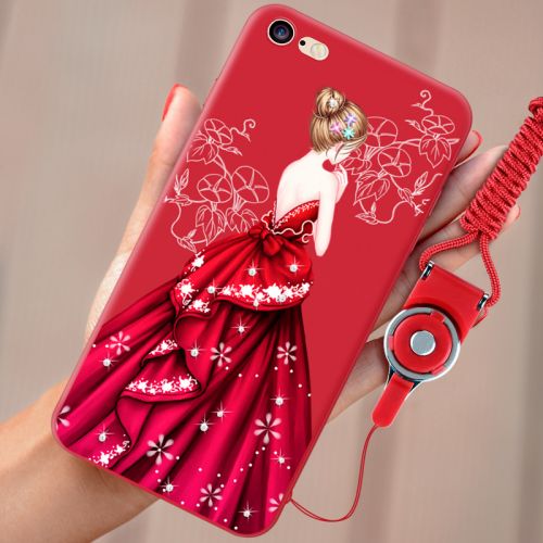 Protection téléphone portable - iPhone6 Apple 6 soft shell rouge Ref 3196344