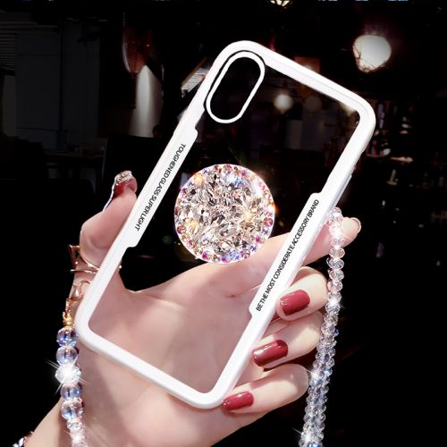 Protection téléphone portable - Apple 7/8 X airbag support boitier diamant telephone Ref 3197527