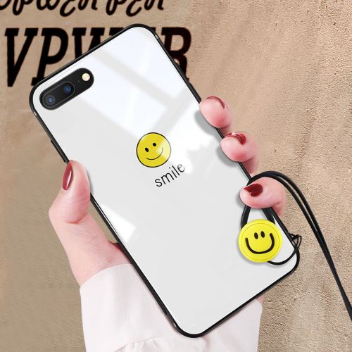 Protection téléphone portable VPOWER - Apple iphone6 6splus 7plus 8x telephone mobile longe miroir simple visage souriant Ref 3197791