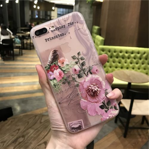 Protection téléphone portable EARISE - iPhone6 telephone cas grande fleur Ref 3198400
