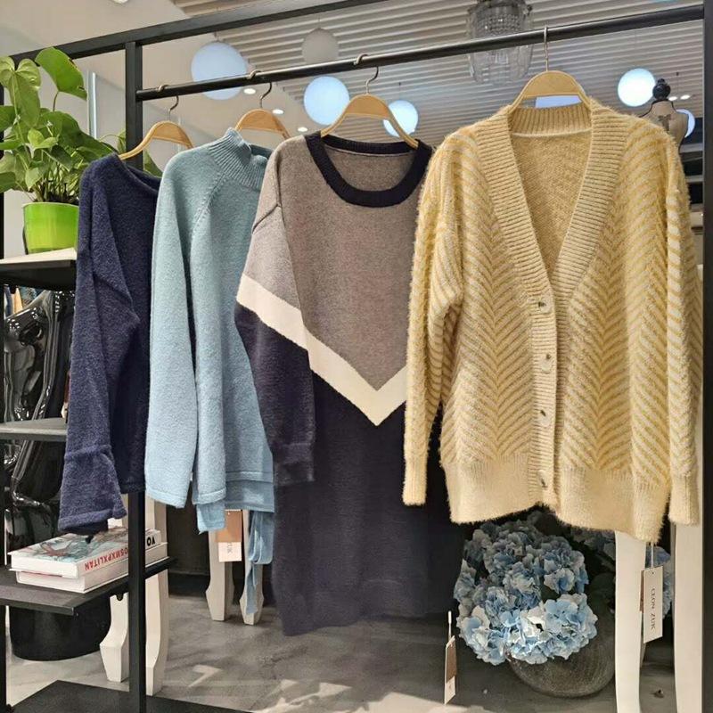 Pull femme en Angora poil de lapin - Ref 3414335