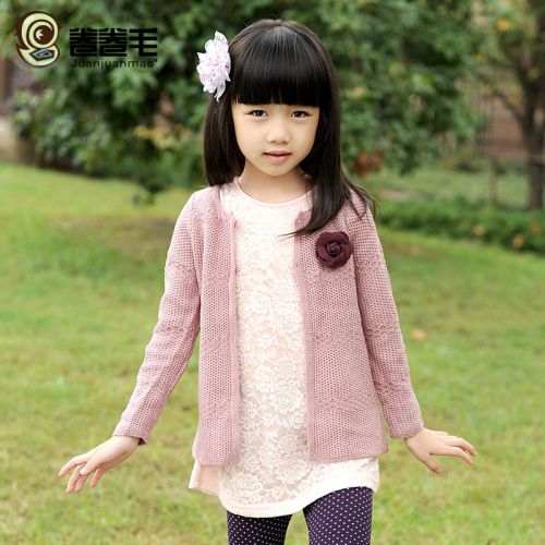 Pull fille à manche longue en coton - Ref 2103829