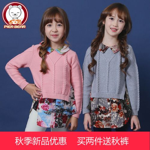 Pull fille PIER BEAR à manche longue - Ref 2104320
