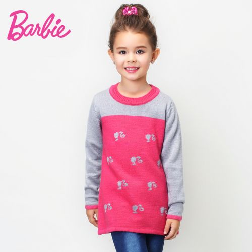 Pull fille BARBIE à manche longue - Ref 2105112