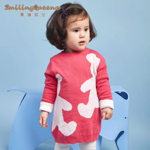 Pull fille SMILING QUEENA à manche longue - Ref 2105156