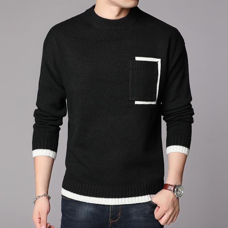 Pull homme Laine Mouton en Mélange de fibres - Ref 3418033