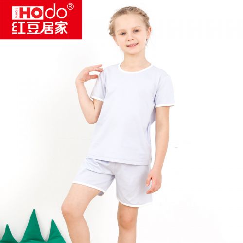 Pyjama mixte HODOHOME en Coton à manche courte - Ref 3004788