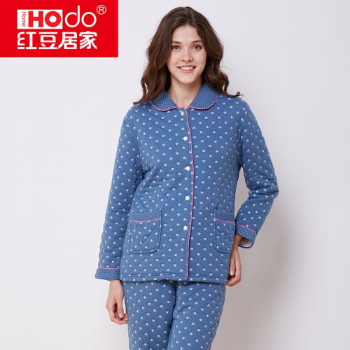 Pyjama mixte HODOHOME en Coton à manches longues - Ref 3004808