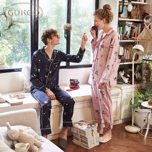 Pyjama mixte GUKOO en Polyester à manches longues - Ref 3005934