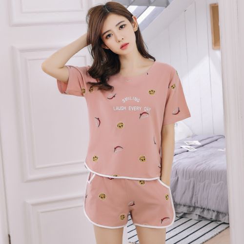 Pyjama pour femme en Coton à manche courte - Ref 2987618