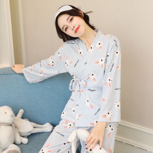 Pyjama pour femme en Coton à manches longues - Ref 2987661