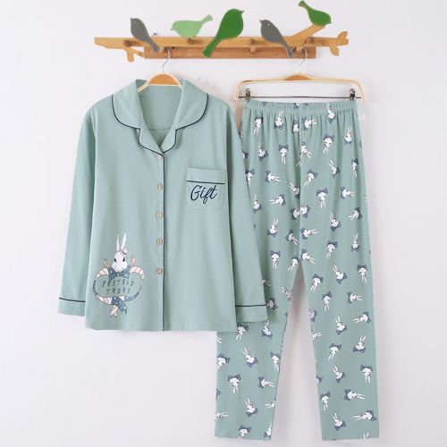 Pyjama pour femme en Coton à manches longues - Ref 2987679