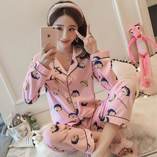 Pyjama pour femme en Coton à manches longues - Ref 2987700