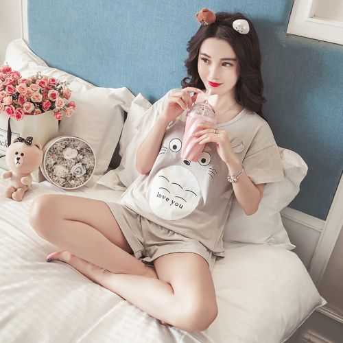 Pyjama pour femme en Coton à manche courte - Ref 2987763