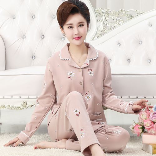 Pyjama pour femme en Coton à manches longues - Ref 2987783
