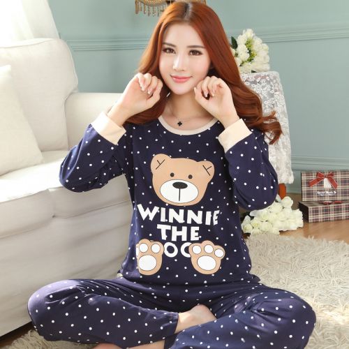 Pyjama pour femme en Coton à manches longues - Ref 2987791