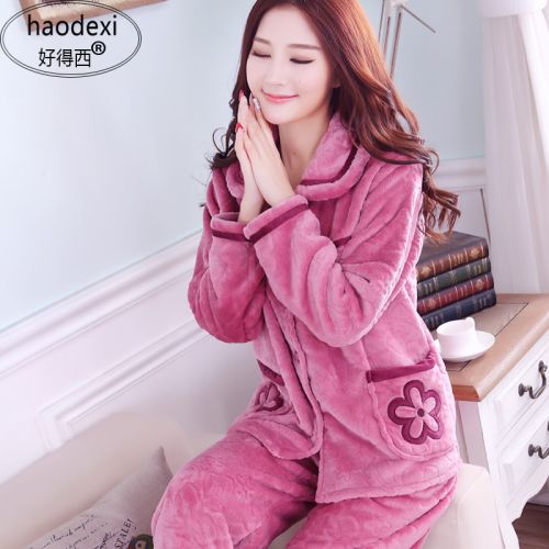 Pyjama pour femme en Polyester à manches longues - Ref 2987795