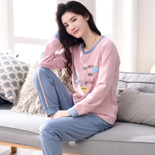 Pyjama pour femme en Coton à manches longues - Ref 2987808